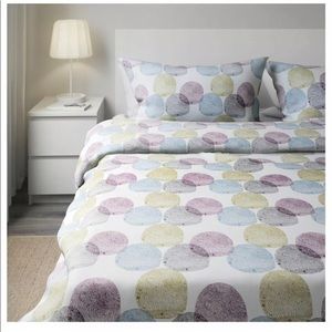 IKEA Queen Malin Rund Circles Duvet Cover (3pcs)